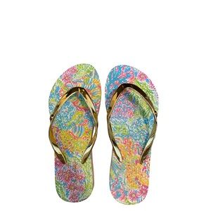 Lilly Pulitzer gold flips